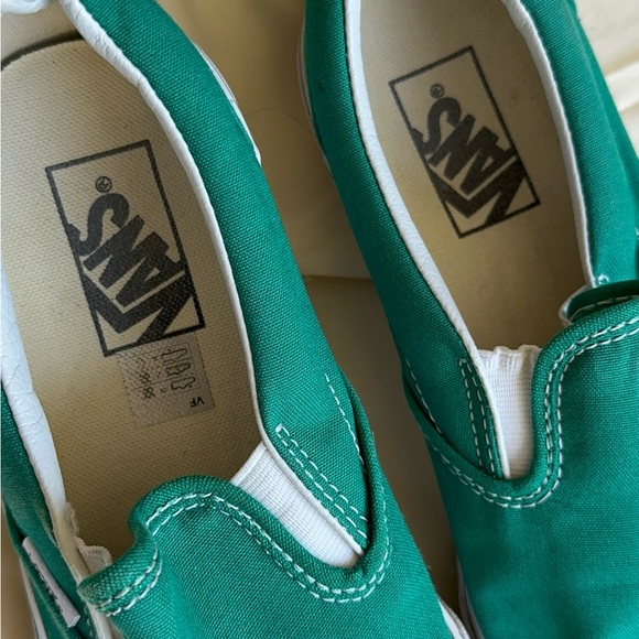 Vans Emerald Green Slip-On Shoes - Picture 4 of 6